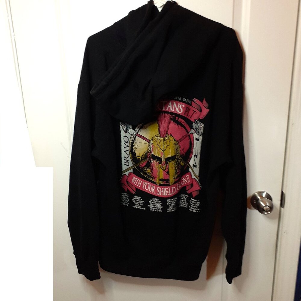 FT JACKSON BASIC COMBAT BRAVO 1ST SPARTANS PLT HOODIE - LARGE SIZE